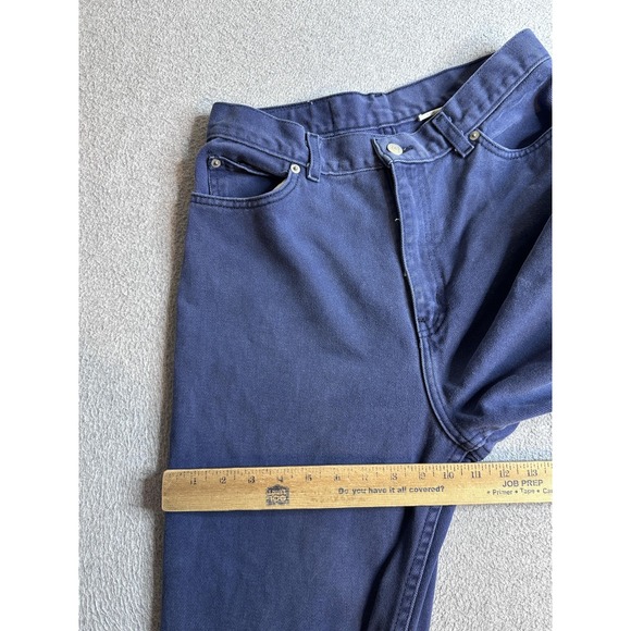 Vintage Faded Glory High Rise Tapered Jeans Womens 12 Tall Blue Wash Denim - Picture 7 of 16